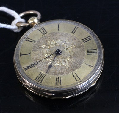 Lot 2244 - A continental 18ct gold cased pocket...