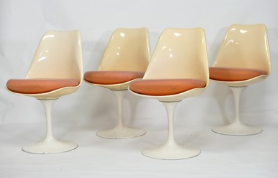 Lot 430 - After Eero Saarinen - a set of four fibreglass...