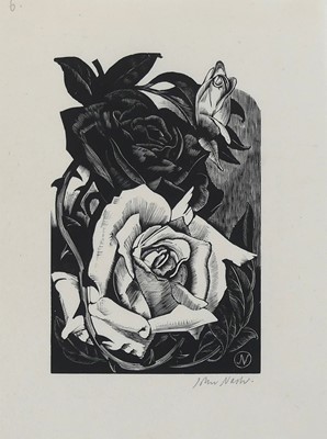 Lot 341 - John Nash RA (1893-1977) - Roses, wood...