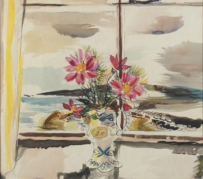 Lot 257 - Rowland Suddaby (1912-1972) - Vase of flowers...