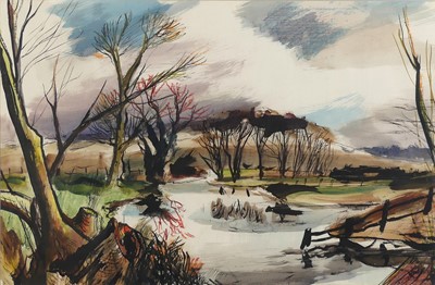 Lot 1 - Rowland Suddaby (1912-1972) - Winter on the...