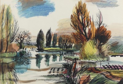 Lot 3 - Rowland Suddaby (1912-1972) - Towpath and...