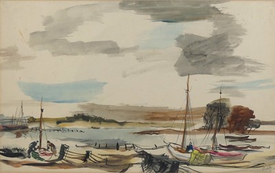 Lot 261 - Rowland Suddaby (1912-1972) - Colne Estuary,...