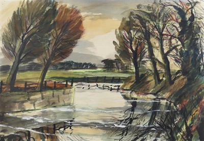 Lot 2 - Rowland Suddaby (1912-1972) - River Stour,...