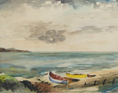 Lot 259 - Rowland Suddaby (1912-1972) - Blue and Yellow...