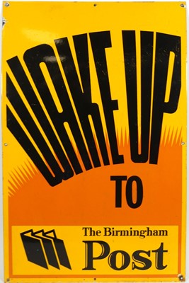 Lot 241 - An enamel on metal advertising sign, titled...