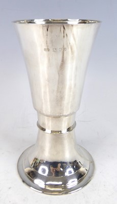 Lot 132 - A contemporary large silver chalice, of...