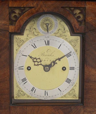 Lot 2390 - A rare miniature George III mahogany striking...