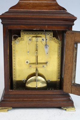 Lot 2390 - A rare miniature George III mahogany striking...
