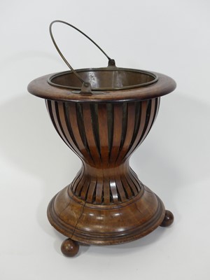 Lot 2423 - A 19th century Dutch walnut and inlaid peat...