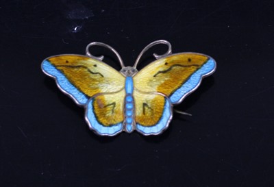 Lot 152 - A 1980s Norweigan Guilloché enamel and silver...
