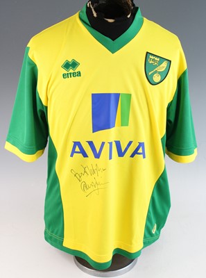 Lot 1231 - A Norwich City replica short sleeved football...