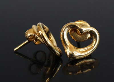 Lot 2230 - A pair of yellow metal Tiffany Elsa Peretti...