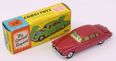 Lot 509 - Corgi Toys No. 238 Jaguar Mark X, comprising a...
