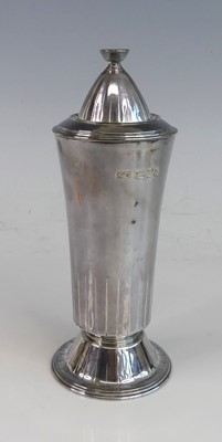Lot 117 - A 1960s heavy silver sugar shaker, with all...