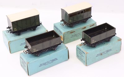 Lot 403 - Four Hornby Dublo pre-war wagons to include...
