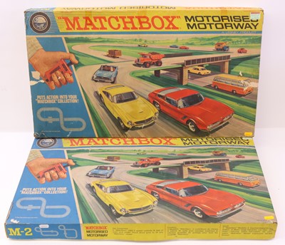 Lot 812 - Two Matchbox M-2 Slot car racing gift sets,...