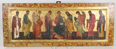 Lot 12 - A Russian Orthodox icon, 20th century,...