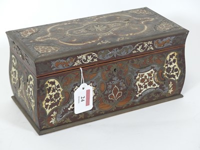 Lot 24 - A 19th century French rosewood, cut pewter,...