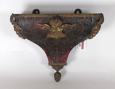 Lot 65 - A 19th century boulle clock bracket, in...