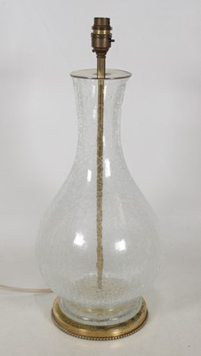 Lot 20 - A 20th century Italian crackle glass table...