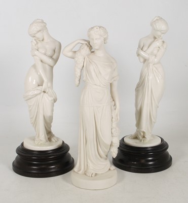 Lot 26 - A reproduction bisque porcelain figure,...