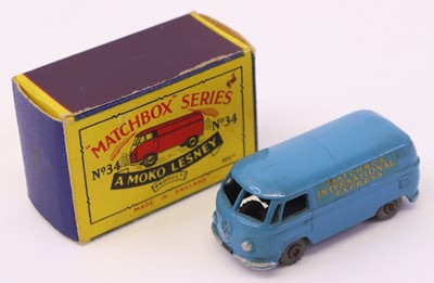 Lot 816 - Matchbox regular wheels no.34a Volkswagen van,...
