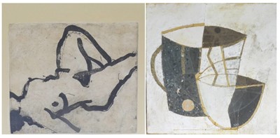 Lot 1002 - After Ben Nicholson, abstract still life, oil...