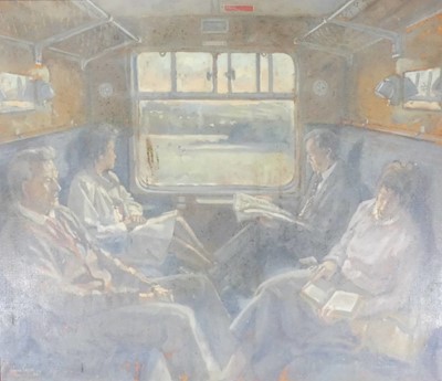 Lot 1004 - Ian Cryer (b.1959) - The Morning Commute, oil...