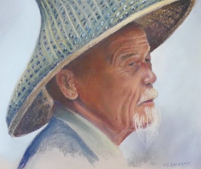 Lot 1019 - John Everatt - Cormorant Fisherman, China,...