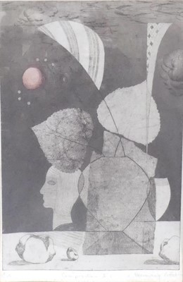 Lot 1020 - Rosemary Pettet - Composition II, lithograph,...