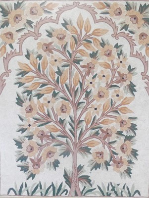 Lot 1024 - Modern woolwork panel, 59x46cm, framed and glazed