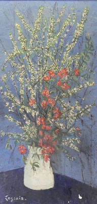 Lot 1029 - Jogeais? - Still life with wild flowers in a...