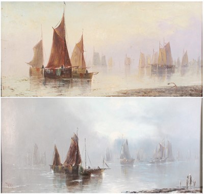 Lot 1037 - J Day - pair, maritime scenes at Dawn and Dusk,...