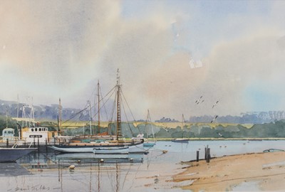 Lot 1048 - David Talks - Woodbridge, watercolour, signed...