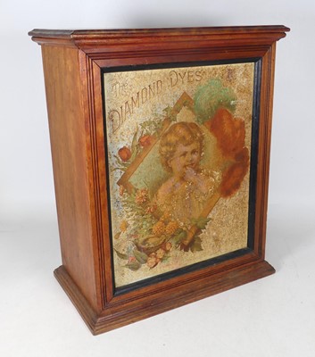 Lot 95 - A walnut table-top haberdashery cabinet,...