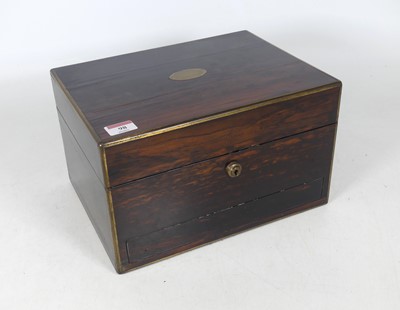 Lot 98 - A mid-19th century calamander and brass...