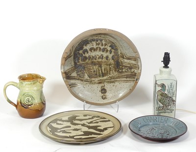 Lot 113 - A Colin Kellam studio pottery table lamp,...