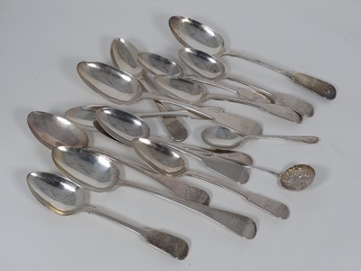 Lot 205 - A pair of George IV silver serving spoons in...