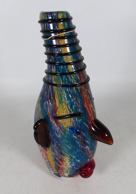 Lot 124 - A contemporary Murano glass vase in the form...