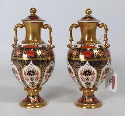 Lot 139 - A pair of Royal Crown Derby 'Old Imari 1128'...