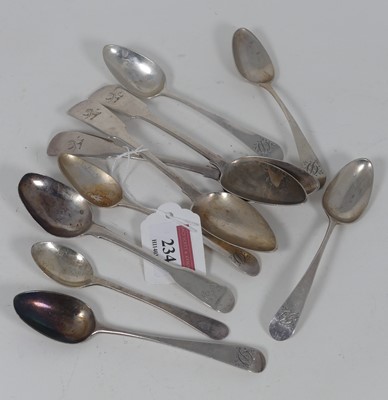 Lot 234 - A set of three 19th century Irish silver...