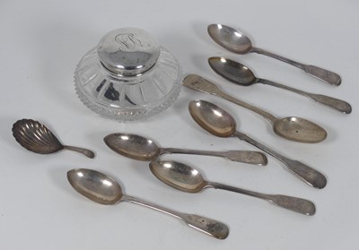 Lot 241 - A George III silver caddy spoon having a shell...