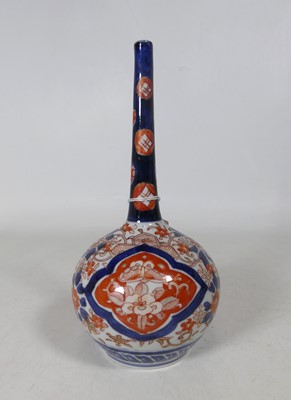 Lot 150 - A Japanese Imari porcelain bottle vase, Meiji...