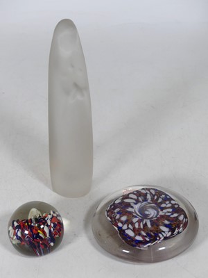 Lot 155A - A studio glass paperweight, with...