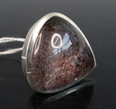 Lot 267 - A contemporary silver and quartz oversize...