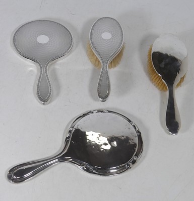 Lot 163 - A Victorian silver-backed hairbrush,...