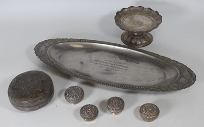 Lot 172 - An early 20th century Thai white metal betel...