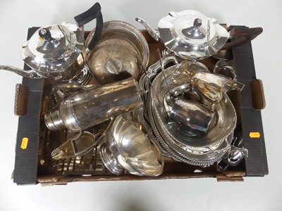 Lot 176 - A collection of silver plated wares, to...