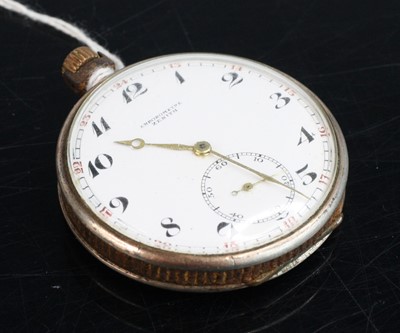 Lot 307 - A gent's Zenith steel cased keyless pocket...